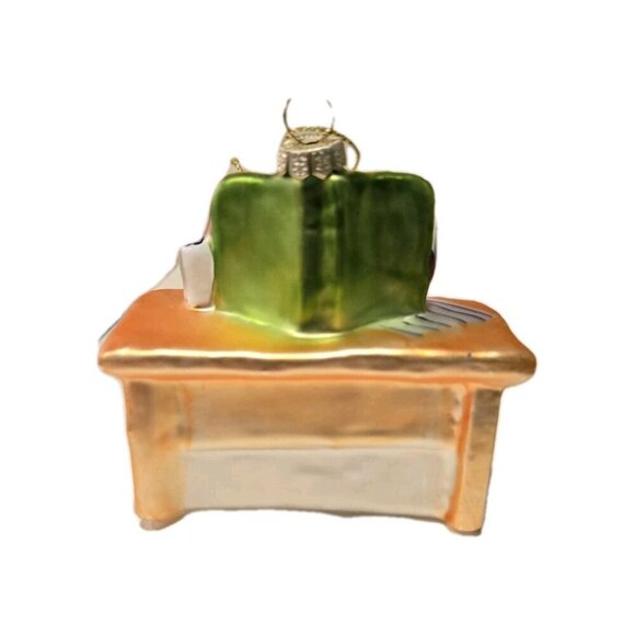 New Christmas Tree Ornament Glass #1 Teacher Desk Holiday - Picture 3 of 3